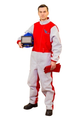 Комбинезон пескоструйщика ВЕКТОР проф с перчаткамир-р 48-50, рост 176